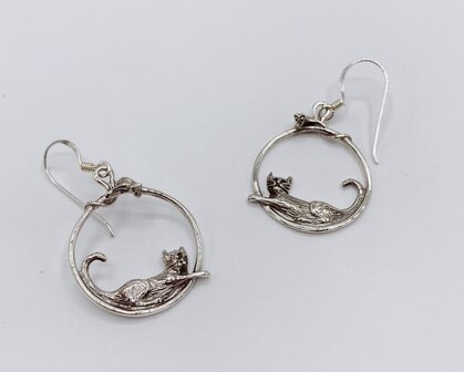 Oorbellen &ldquo;cat &amp; mouse &ldquo;