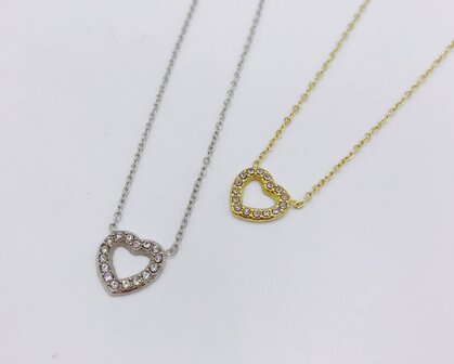 ketting harte en zirconia steentjes
