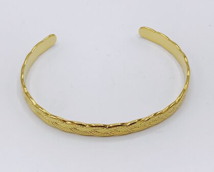 open gevlochten armband
