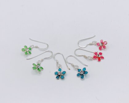 haakjes met bloemetjes