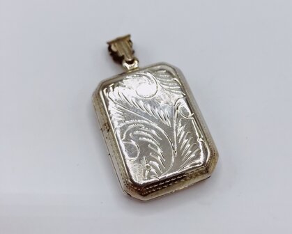 vintage medaillon rechthoekig