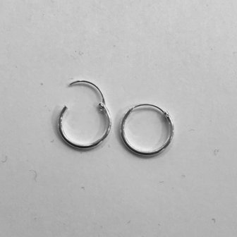 zilveren ringetjes 10 mm