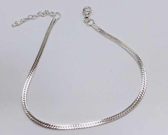 armband platte snake schakel