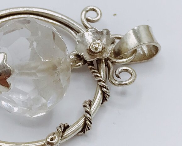 vintage hanger met kristal