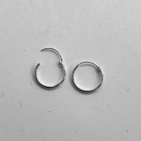 zilveren ringetjes 10 mm