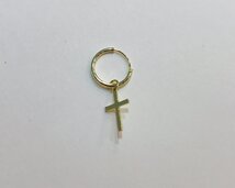 ringetje verguld kruis groot