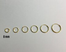 vergulde ringetjes 8mm