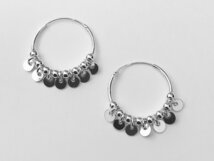 ringetjes met loshangde schijfjes aan