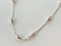 kettingschakel met diamond cut bolletjes