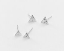 oorbellen zirconia driehoek oorbellen zirconia driehoek