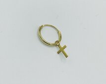 ringetje verguld kruis klein