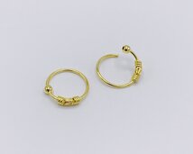 creolen verguld met fantasie tekening 8 mm