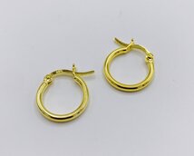 creolen verguld 15 mm groot