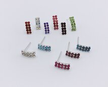 rechthoekige oorbellen met strassteentjes rechthoekige oorbellen met strassteentjes