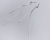 oorbellen met 2 lange sliertjes