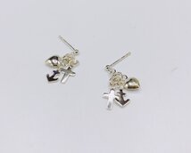 oorbellen kleine hangertjes " geluk hoop liefde "