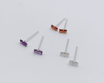 oorbellen zirconia " baguette" oorbellen zirconia " baguette"