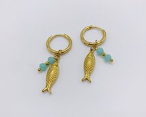 oorbellen " lucky fish "