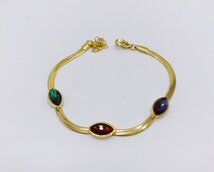 Armband met 3 gekleurde stenen