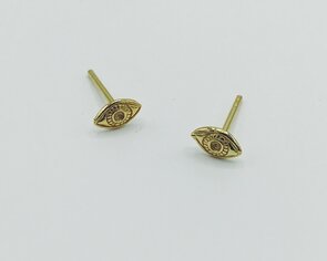 oorbellen verguld fijne ogen