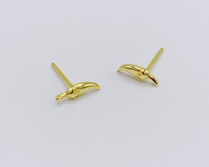 oorbellen verguld met pepertjes