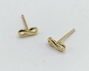 oorbellen verguld infinity teken