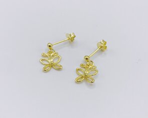 hangoorbelletjes verguld met vlinders