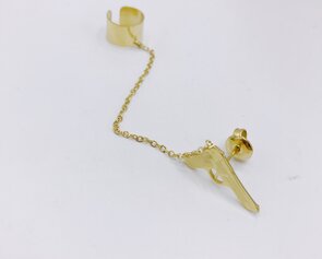 earcuff en oorbel " gun "