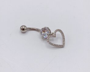 navelpiercing "heart"