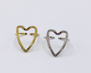ring met open hartje