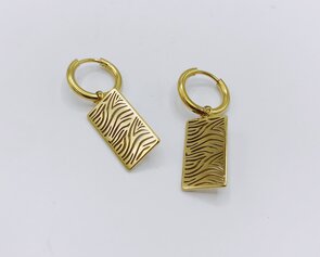 creolen met zebrastreepjes