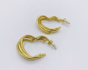 oorbellen tripple heart