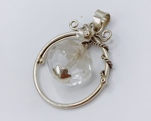 vintage hanger met kristal